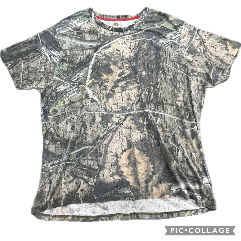 Mossy Oak Camouflage T Shirt Mens XL Short Sleeve Scent Control Hunting